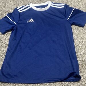 navy blue adidas training jersey youth L